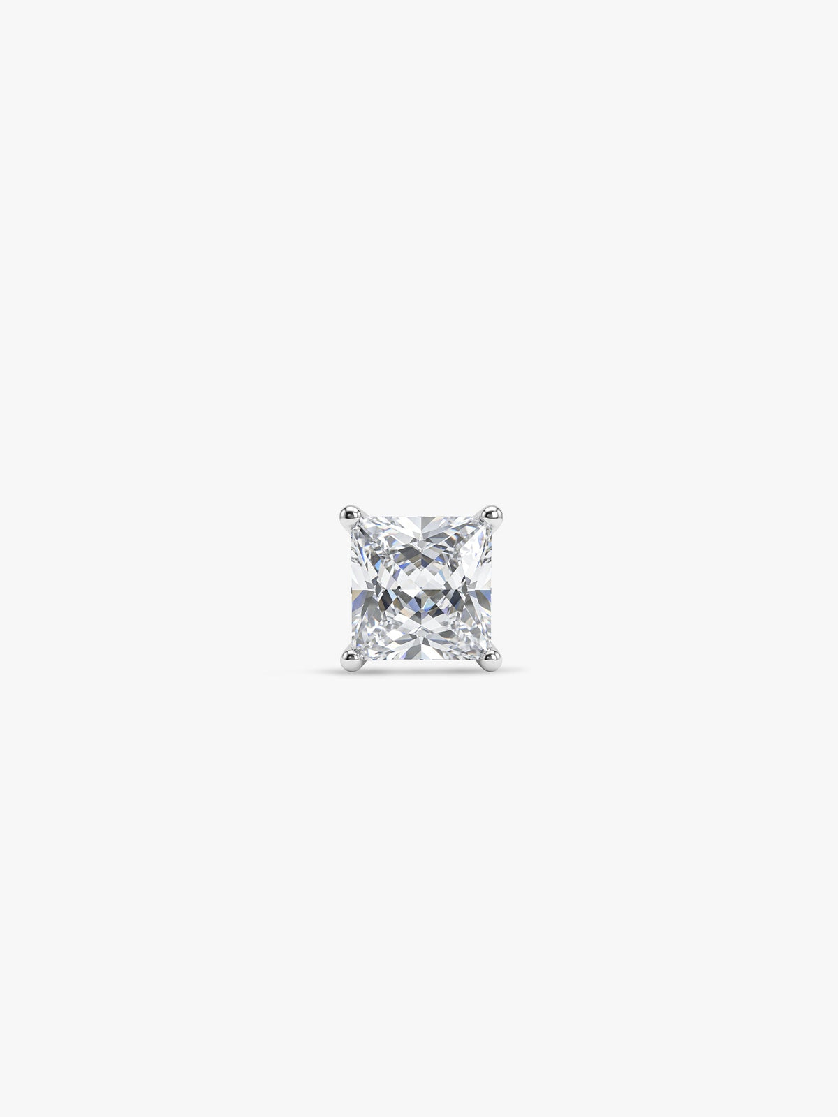 Silver Classy Zirconia Stud For Him