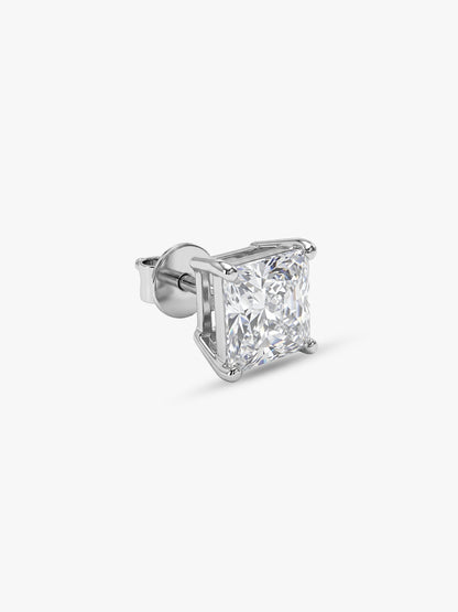 Silver Classy Zirconia Stud For Him