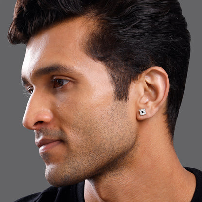 Silver Twilight Spark Stud For Him