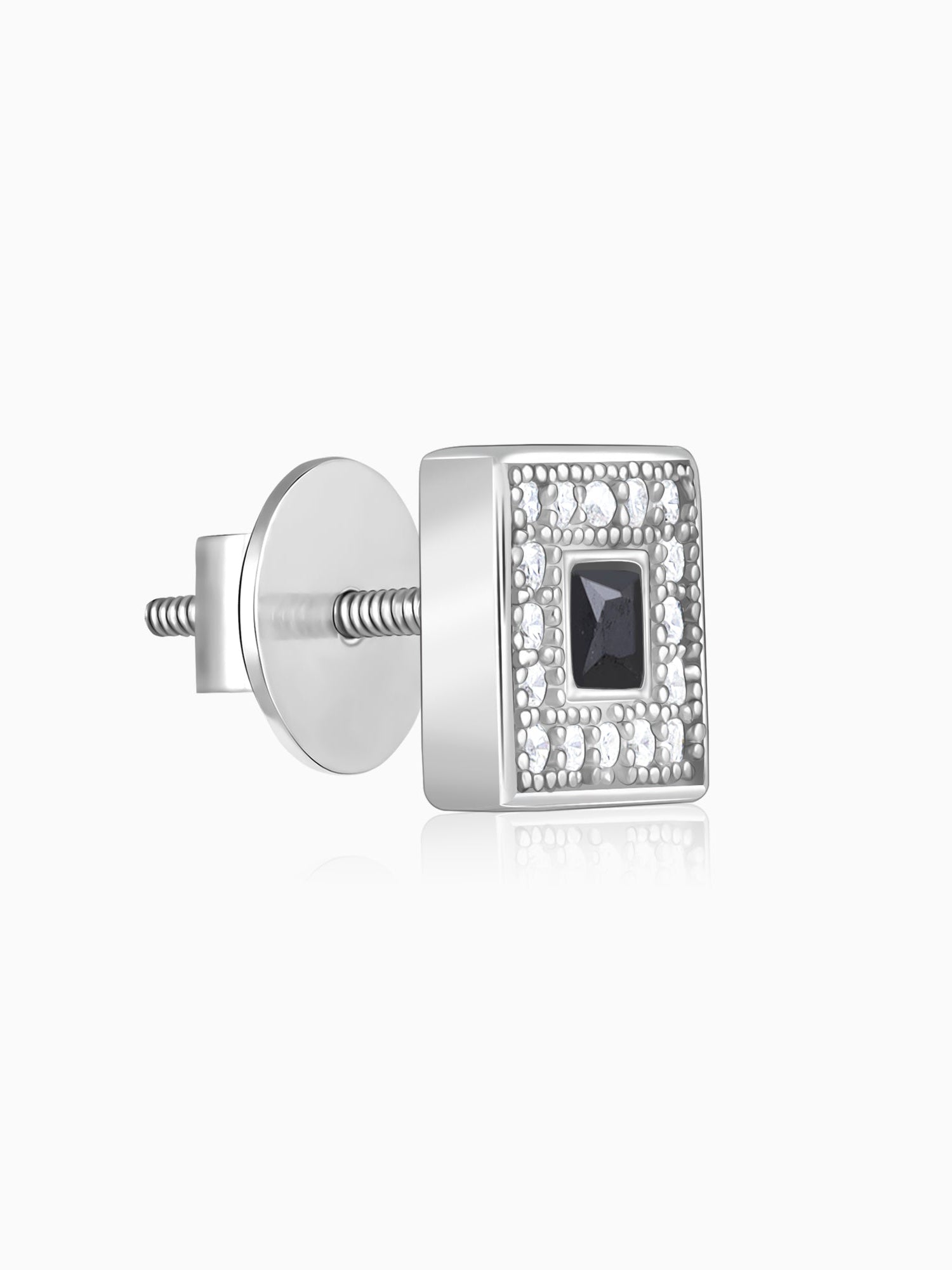 Silver Twilight Spark Stud For Him