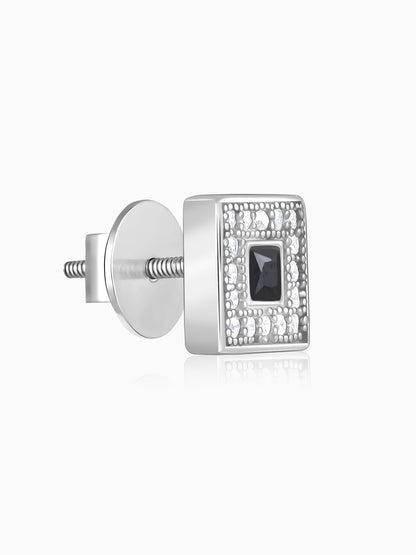 Silver Twilight Spark Stud For Him