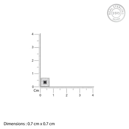 Silver Twilight Spark Stud For Him