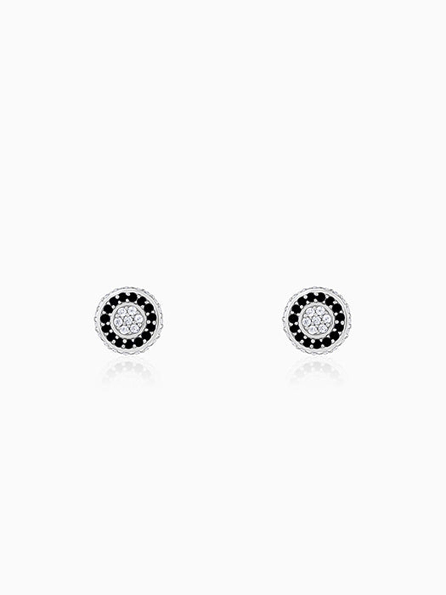 Silver Black Ice Stud For Him