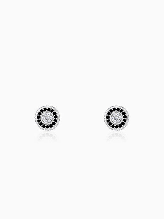 Silver Black Ice Stud For Him