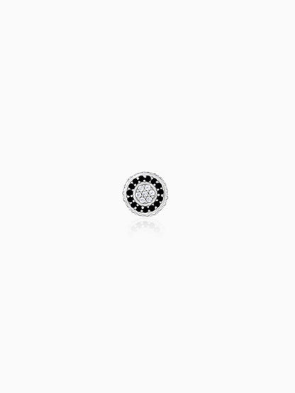 Silver Black Ice Stud For Him