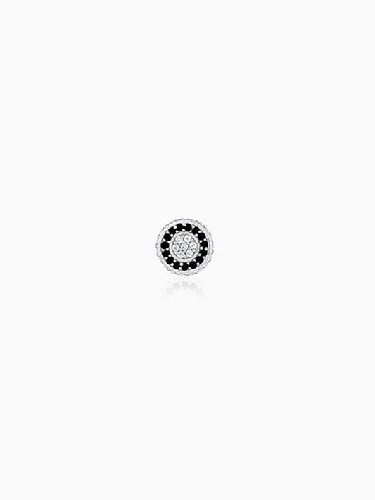 Silver Black Ice Stud For Him
