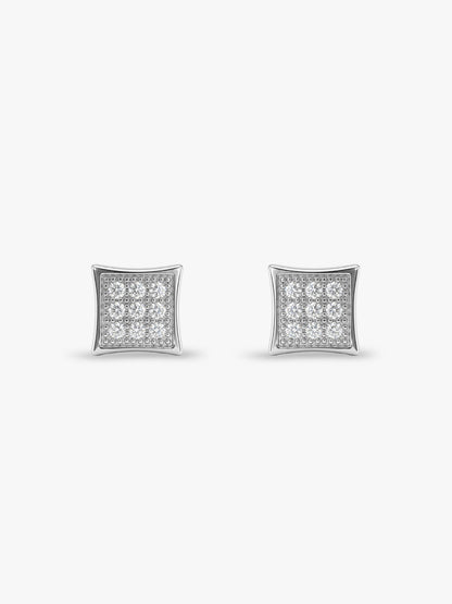 Silver Urban Code Stud For Him