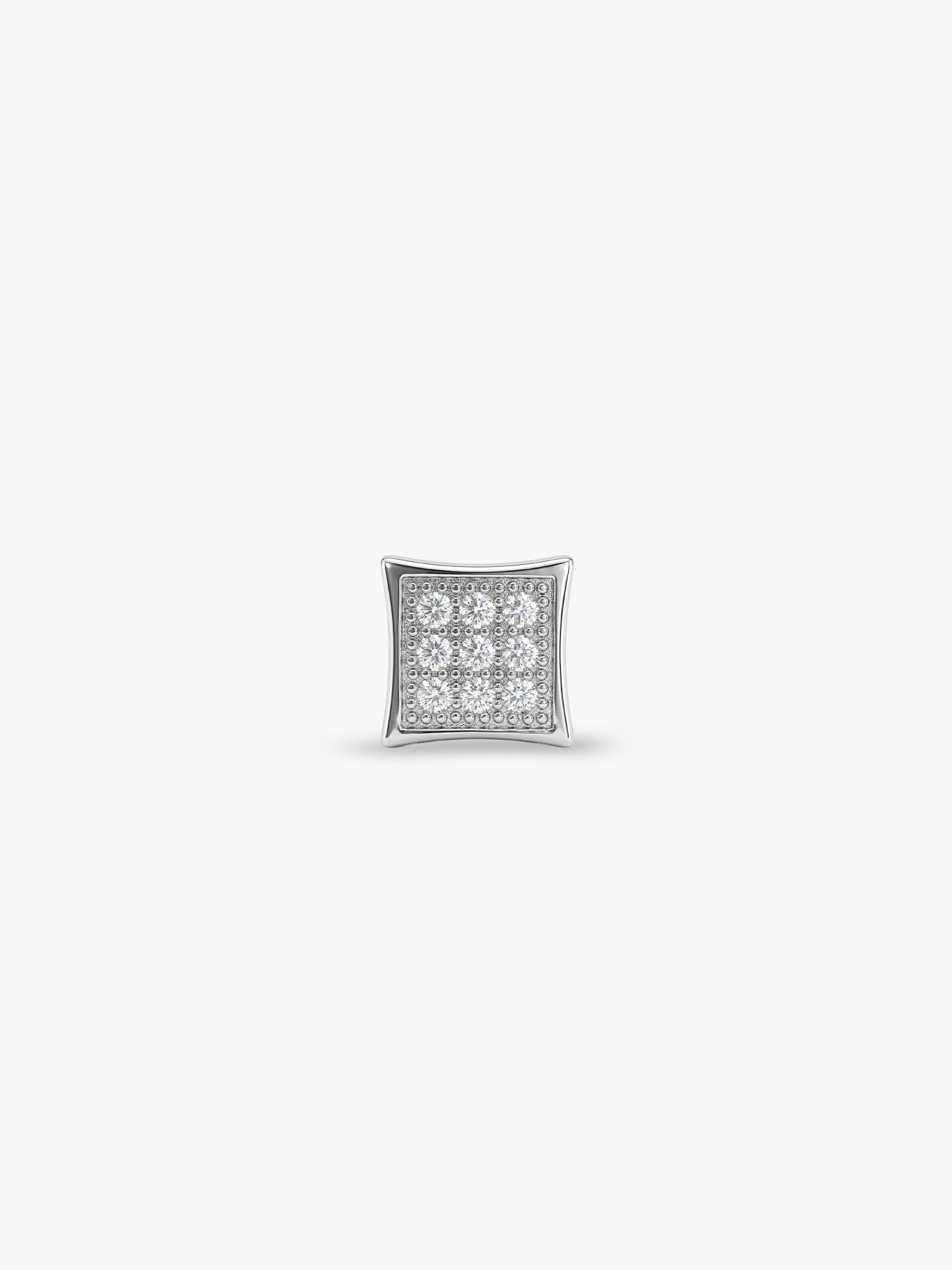 Silver Urban Code Stud For Him