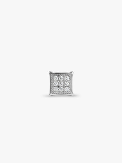Silver Urban Code Stud For Him
