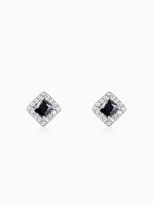 Silver Celestial Square Stud For Him