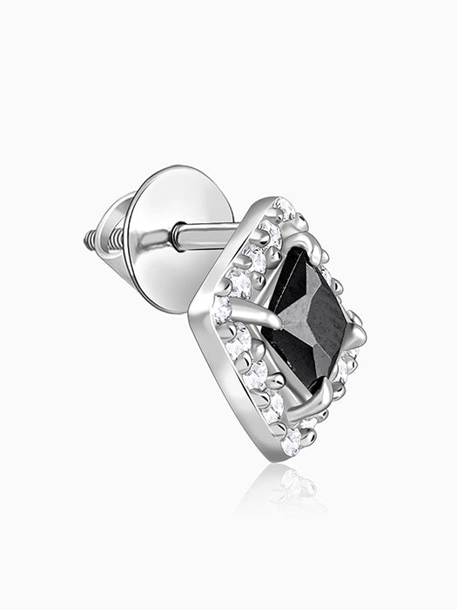 Silver Celestial Square Stud For Him