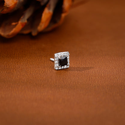 Silver Celestial Square Stud For Him