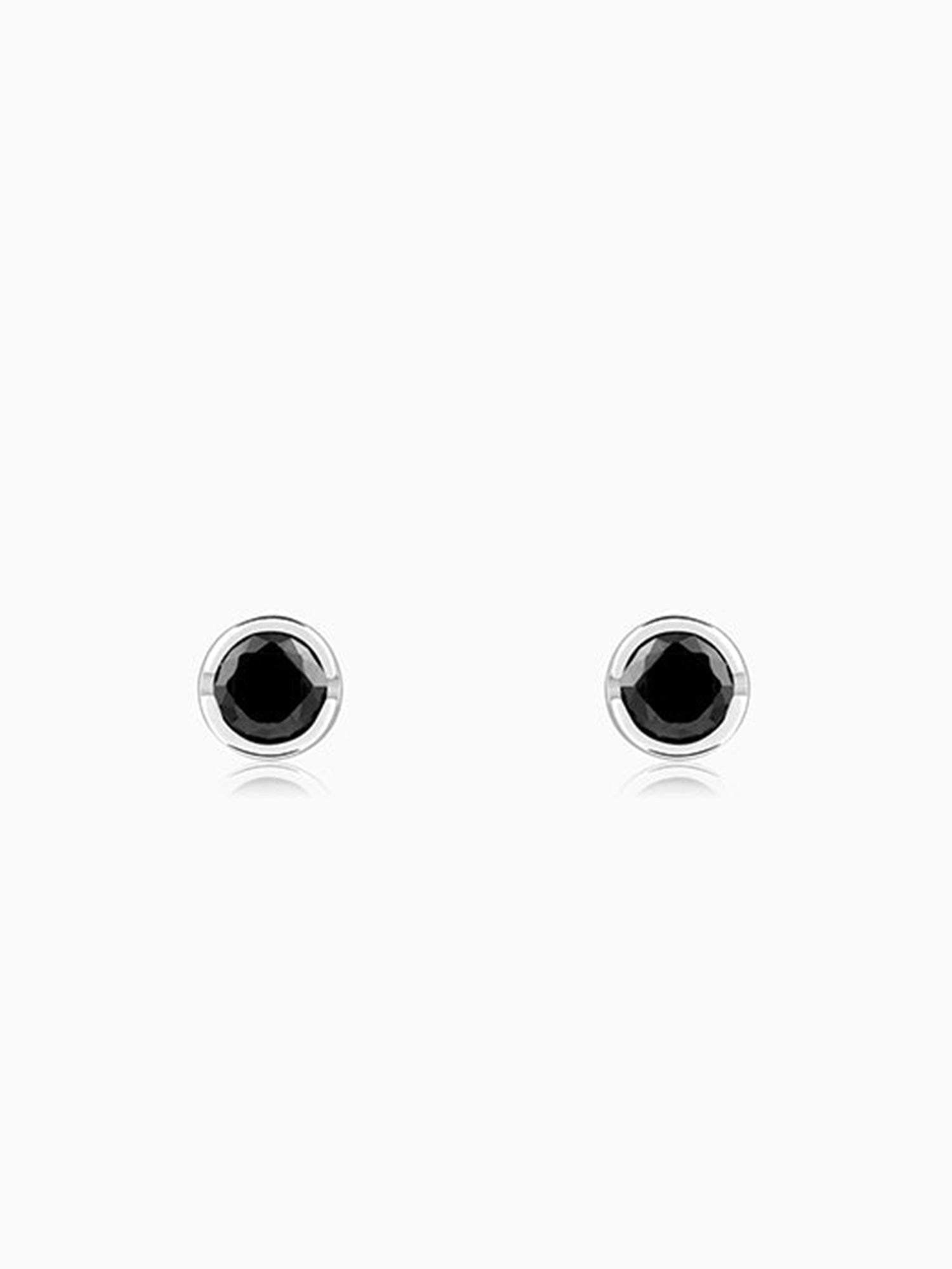 Silver Midnight Dot Stud For Him
