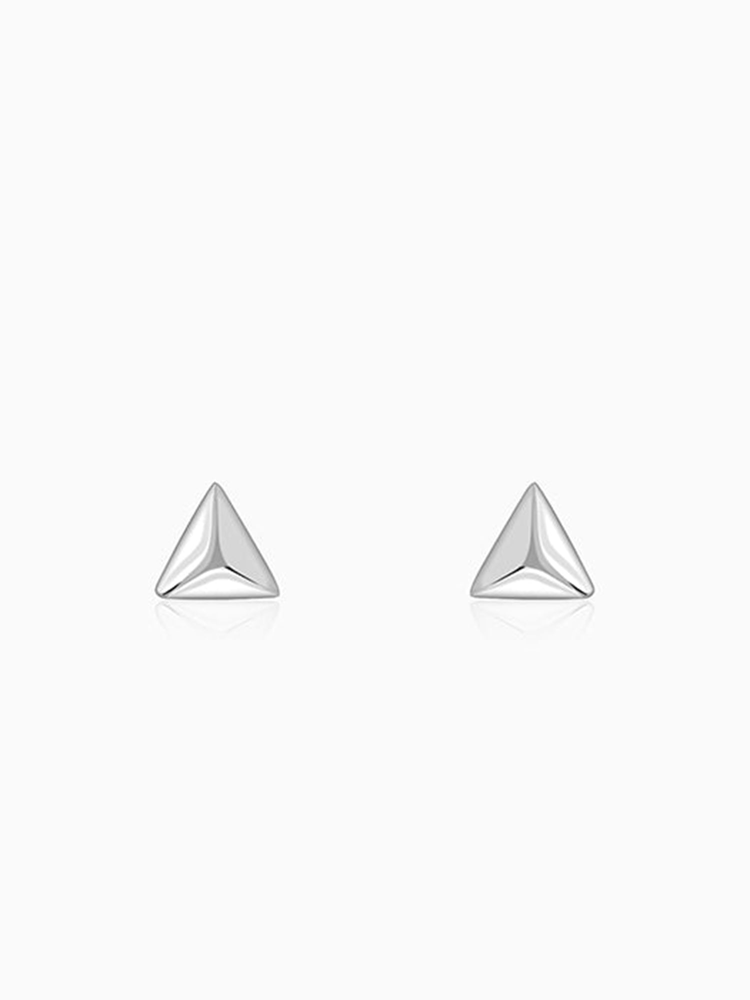 Silver Echo Triangle Stud For Him