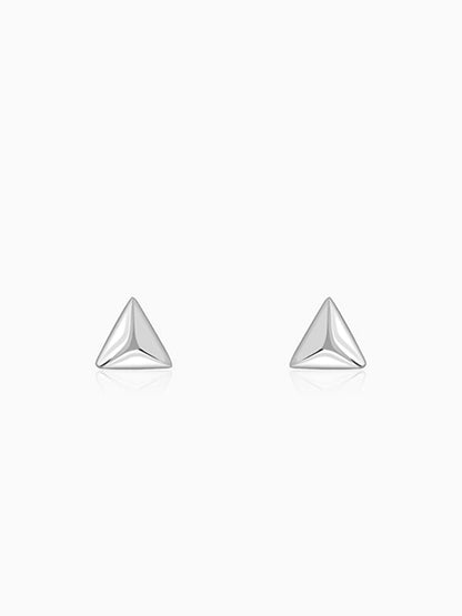 Silver Echo Triangle Stud For Him