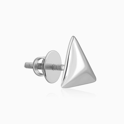 Silver Echo Triangle Stud For Him