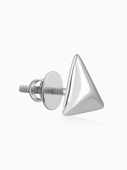 Silver Echo Triangle Stud For Him