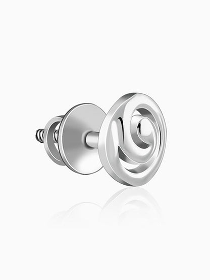 Silver GeoGlow Stud For Him