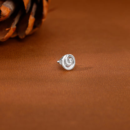 Silver GeoGlow Stud For Him