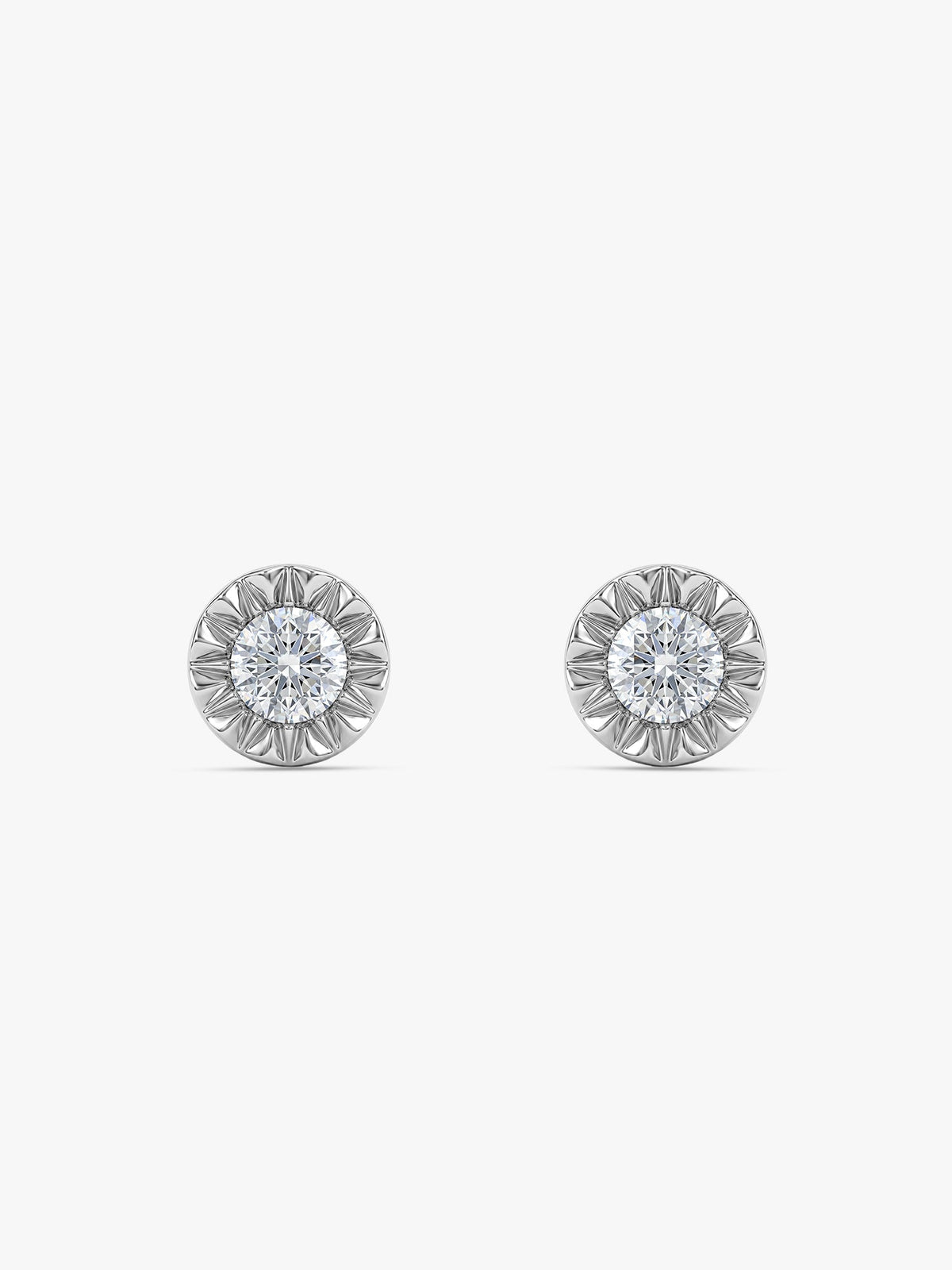 Silver Chakra Shield Stud For Him