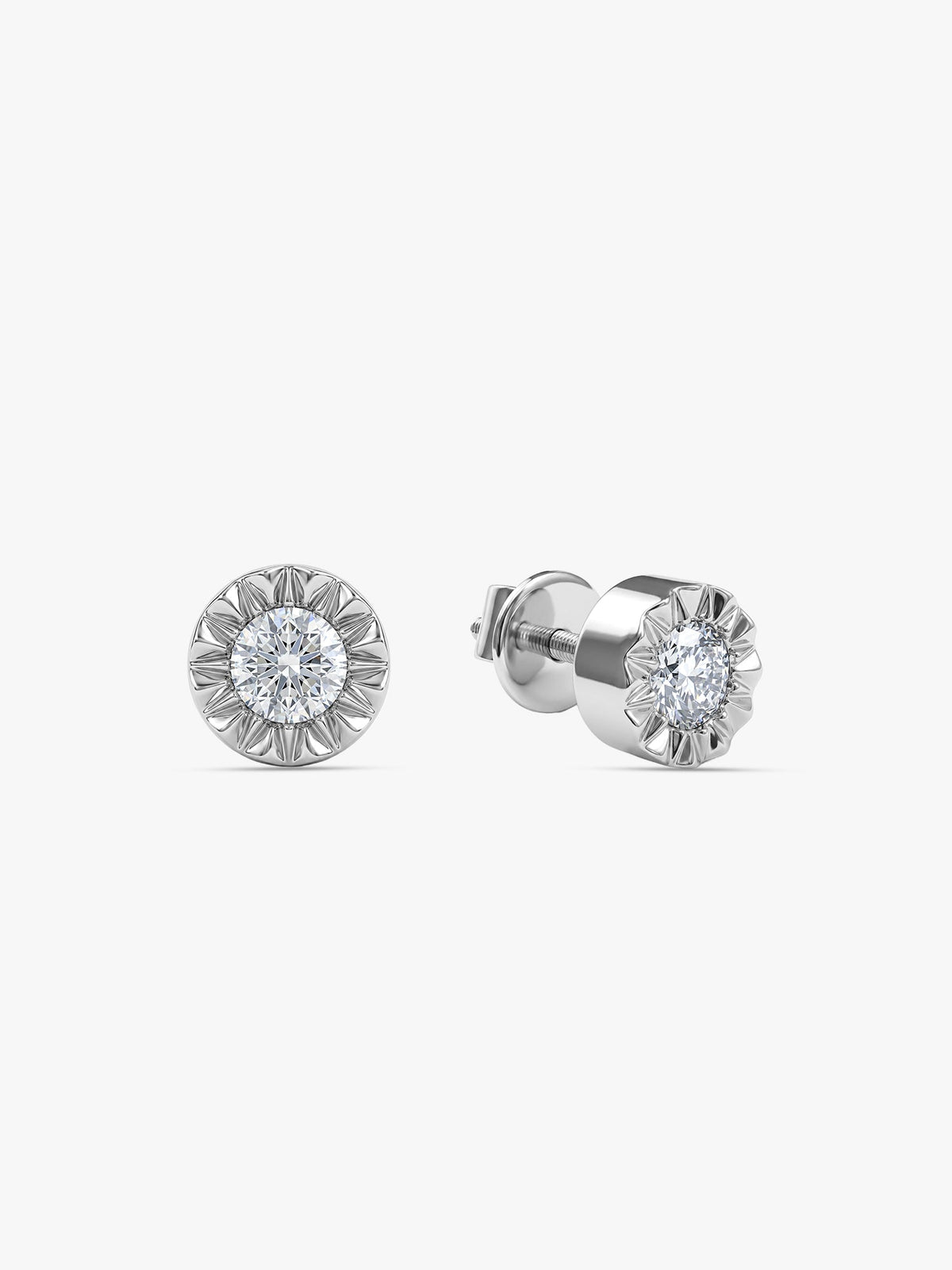 Silver Chakra Shield Stud For Him