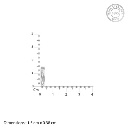 Silver Hexa Hoop Earring For Him