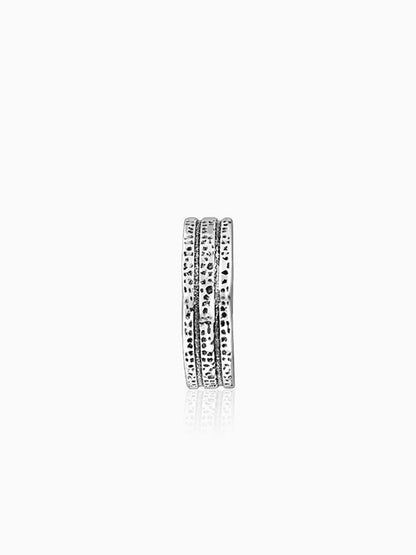 Oxidised Silver Huggie Hoop Earring for Him