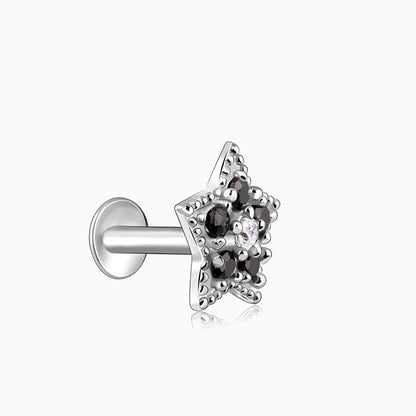 Silver Bright Star Nose pin