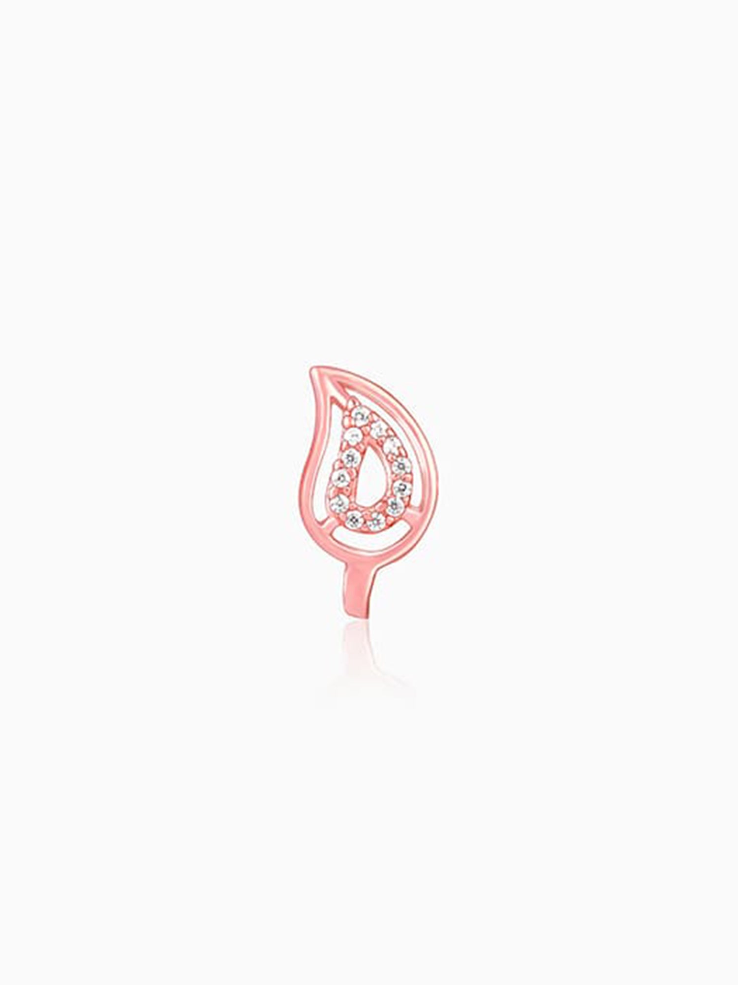 Rose Gold Aam Nose Pin (Clip on)