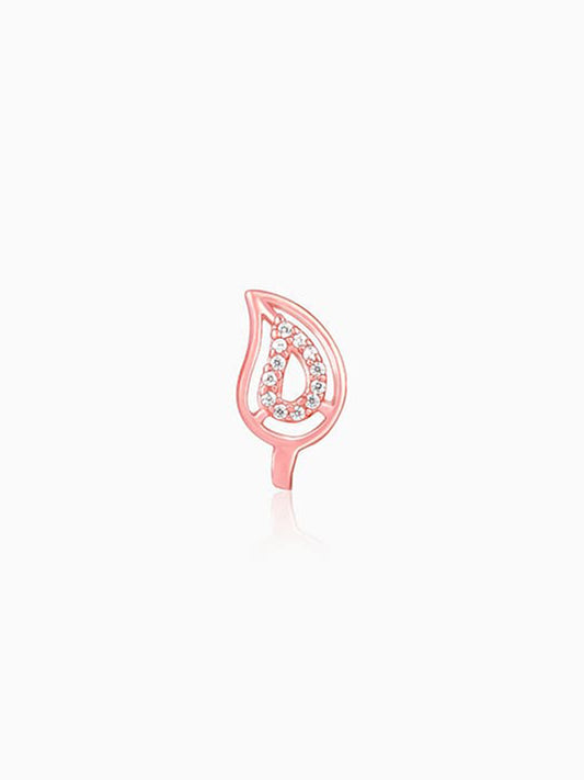 Rose Gold Aam Nose Pin (Clip on)