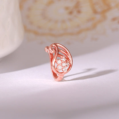 Rose Gold Aamram Nose Pin (Clip on)