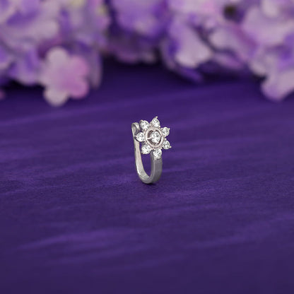 Silver Anokhi Nose Pin (Clip on)