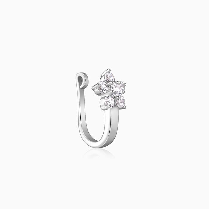 Silver Rhea Nose Pin (Clip on) - Image 1