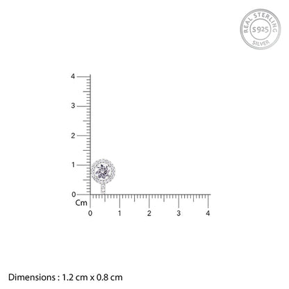 Silver Circular Nose Pin (Clip On)