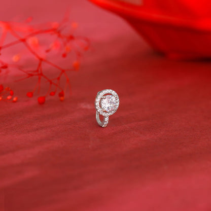 Silver Circular Nose Pin (Clip On)