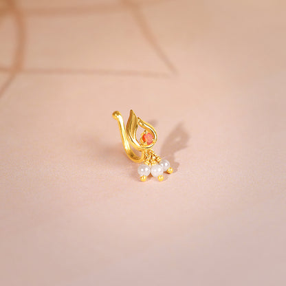 Golden Iris Nosepin (Clip on)