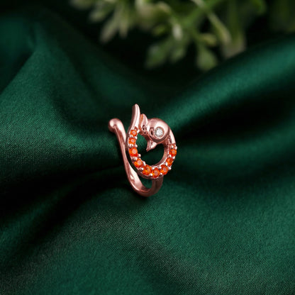 Rose Gold Sharvani Nose Pin (Clip on)