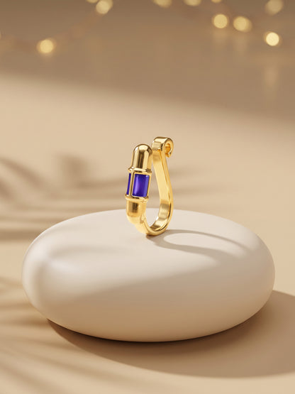 Golden Shubh Shimmer Nose Pin (Clip on)