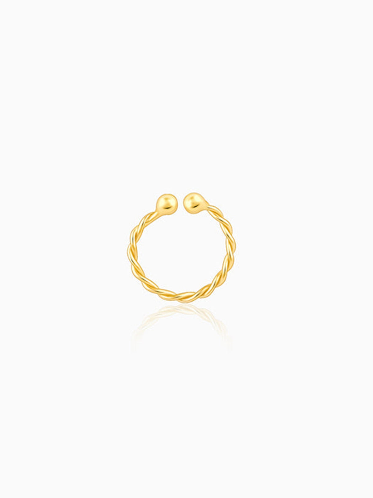 Golden Twisted Nose Ring