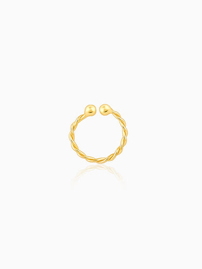 Golden Twisted Nose Ring