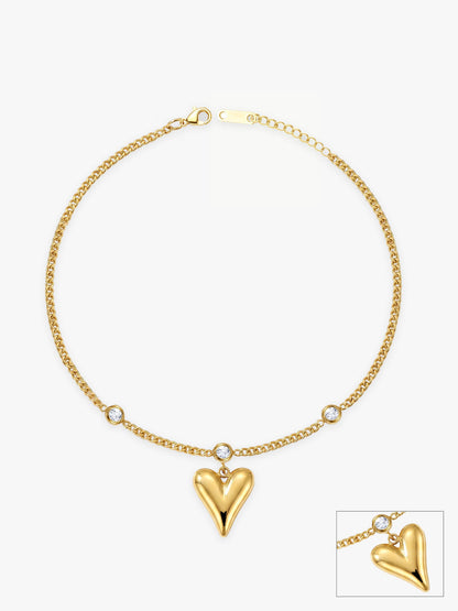 IXIA by GIVA Love Delay Gold Plated Anklet