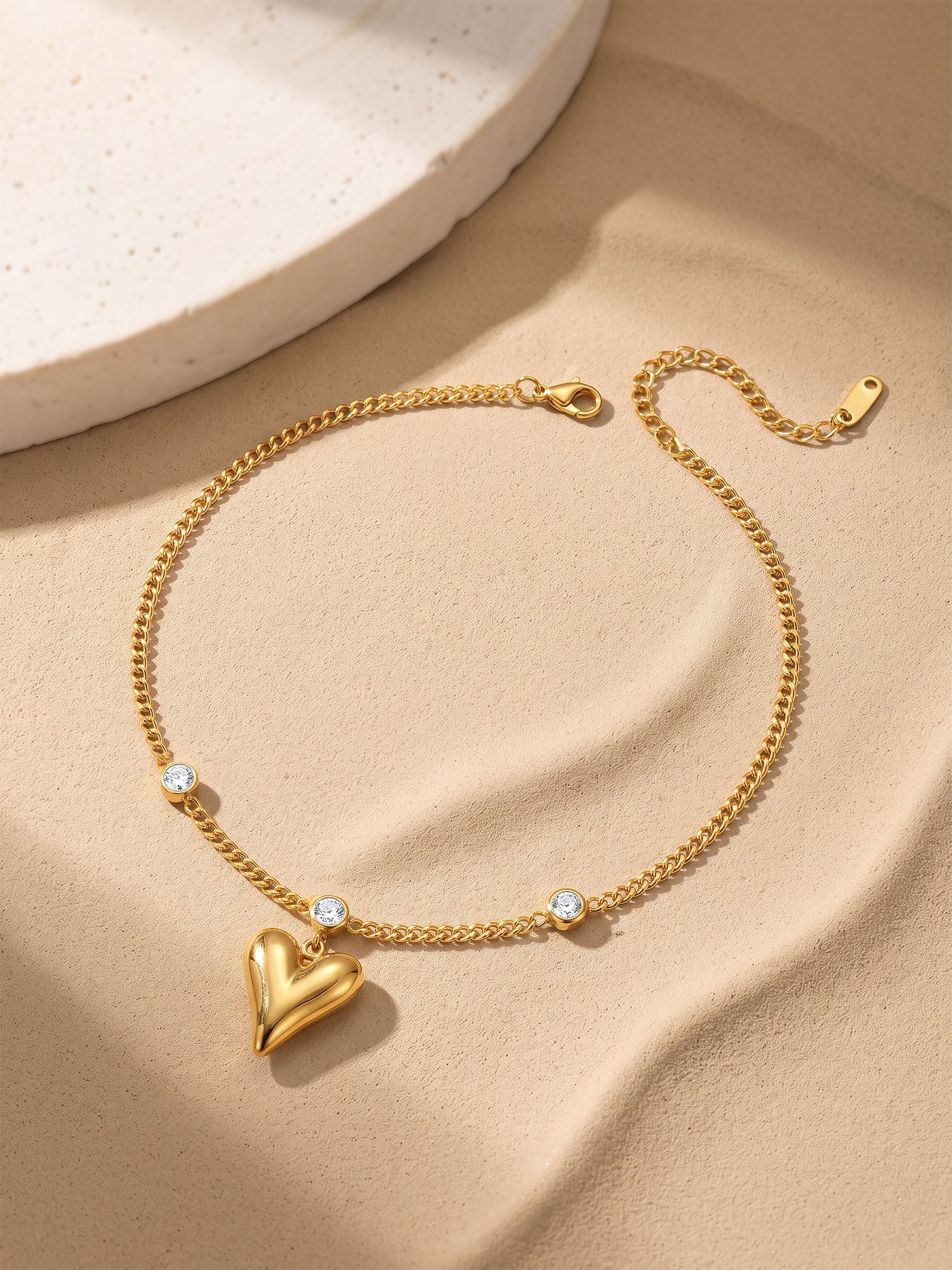 IXIA by GIVA Love Delay Gold Plated Anklet