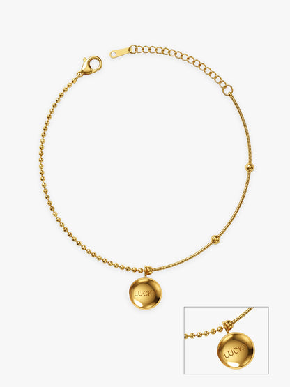 Lowkey Lucky Gold Plated Anklet