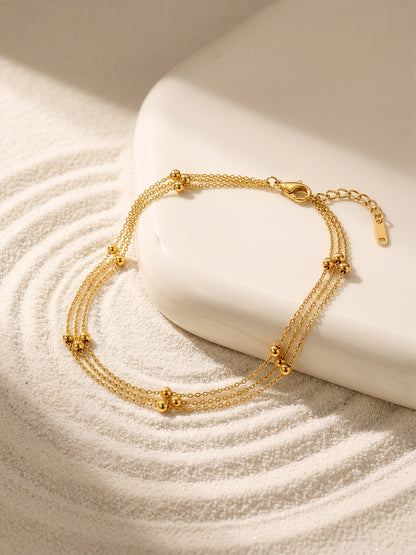 Quiet Luxury Gold Plated Anklet