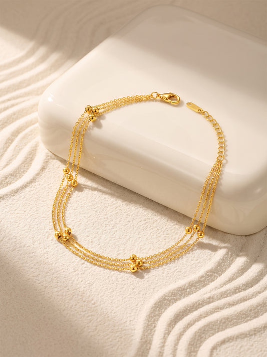 OnnMe by GIVA Quiet Luxury Gold Plated Anklet