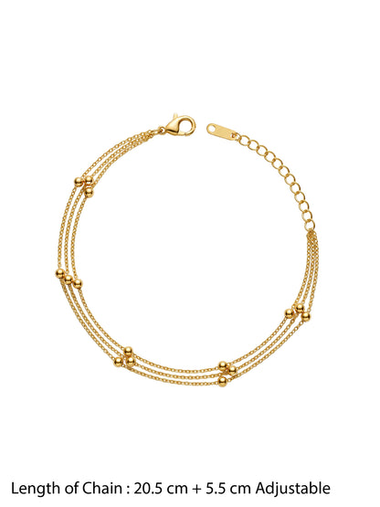 Quiet Luxury Gold Plated Anklet