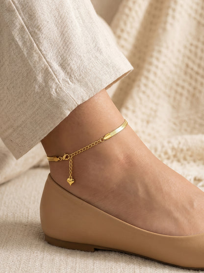 Bare Chain Gold Plated Anklet