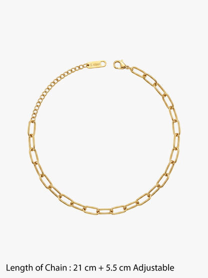 Pop Girl Energy Gold Plated Anklet