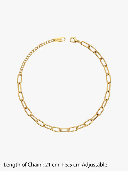 OnnMe by GIVA Pop Girl Energy Gold Plated Anklet