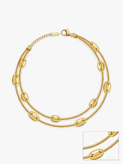 Chain Reaction Gold Plated Bracelet